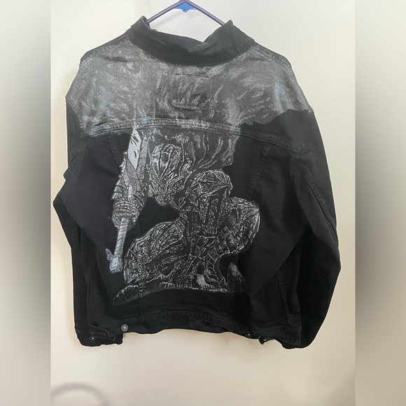Hand painted Levis Berserk Amour